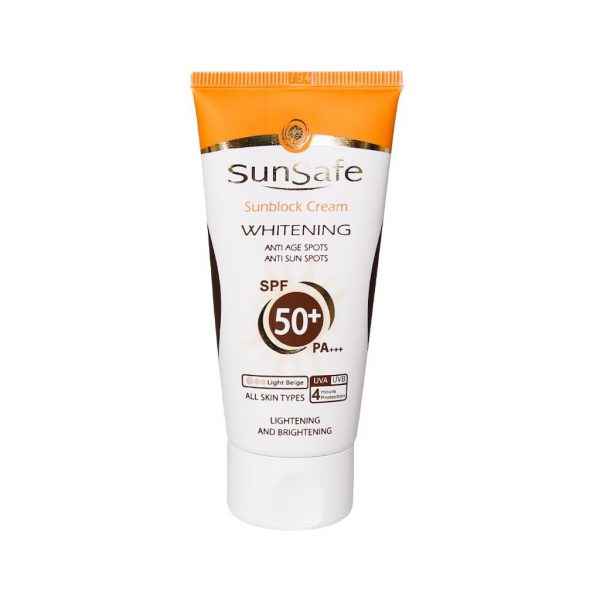 کرم ضد آفتاب SPF50 روشن کننده سان سیف