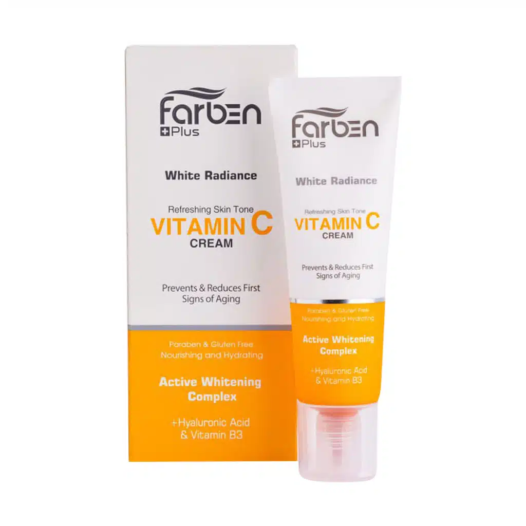 Farben-Plus-White-Radiance-Vitamin-C-Cream-30-ml-1.jpg.webp ژل کرم ویتامین ث فاربن پلاس 30 میلی لیتر