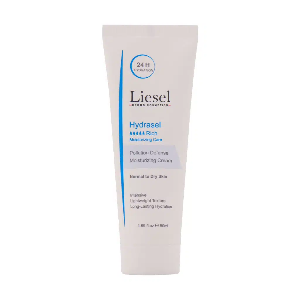 Liesel-Moisturizing-Cream-Model-Hydrasel-Rich-For-Dry-Skin-50.jpg.webp کرم مرطوب کننده و آبرسان لایسل مدل ریچ هیدراسل مناسب پوست معمولی و خشک 50 میلی لیتر