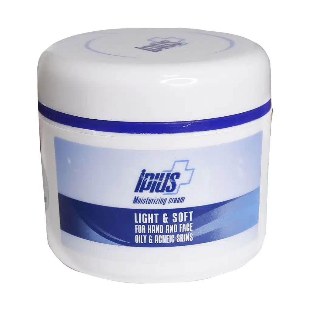 Iplus-Non-greasy-Moisturizing-Cream-150-gr.jpg.webp کرم مرطوب کننده فاقد چربی آی پلاس مناسب پوست های چرب و جوش دار 150 گرم