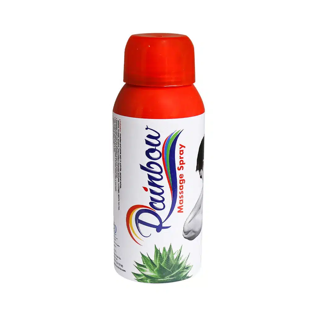 Rainbow-Massage-Spray-With-Aloevera-1.jpg.webp اسپری ماساژ حاوی آلوئه ورا رینبو 100 میلی لیتر