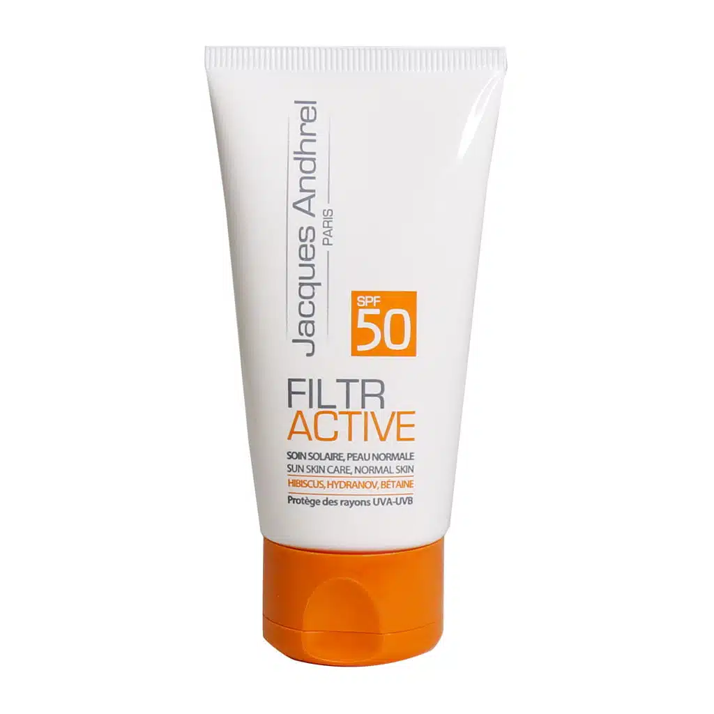 Jacques-Andhrel-Paris-SPF50-Model-Filter-Active-Cream-50-Ml.jpg.webp کرم ضد آفتاب بی رنگ SPF50 ژاک آندرل پاریس مدل فیلتر اکتیو مناسب پوست معمولی 50 میلی لیتر