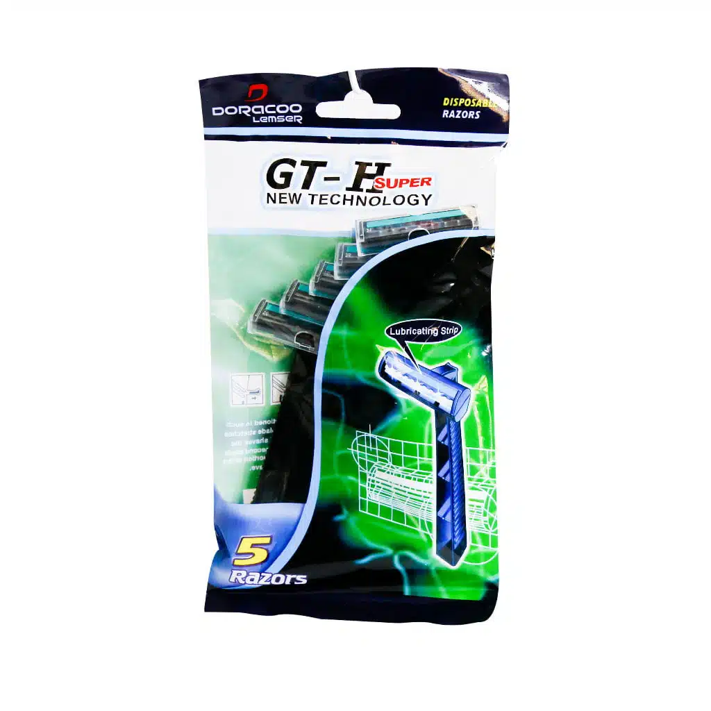 Lemser-GT-H-Mens-Razor-5-Pack.jpg.webp خودتراش مردانه دوراکو لمسر مدل GT-H بسته 5 عددی