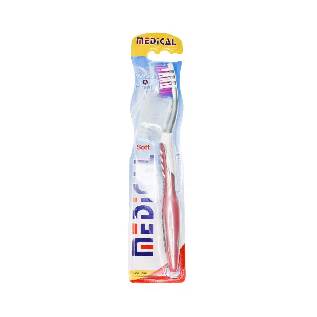 Medical-White-and-Fresh-Soft-Toothbrush.jpg.webp مسواک وایت اند فرش مدیکال با برس نرم