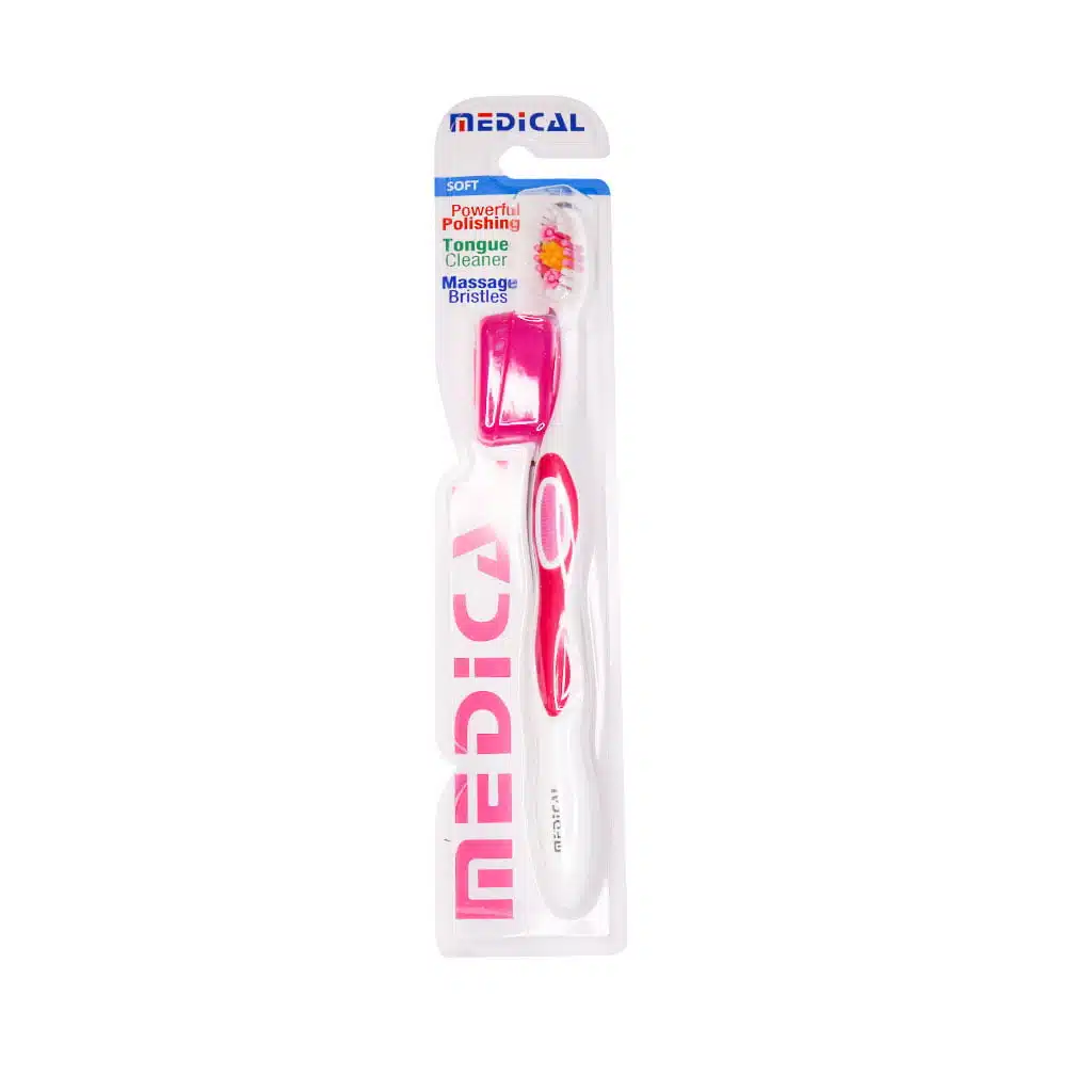 medical-powerful-polishing-toothbrush-with-tongue-cleaner.jpg.webp مسواک مدیکال مدل Powerful Polishing با زبان شوی