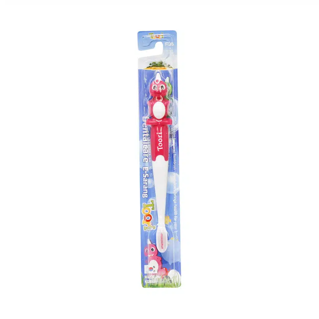 Dentalcare-E-Sarang-Model-Toori-Medium-Brush-red.jpg.webp مسواک کودک دنتال کر مدل Toori با برس متوسط