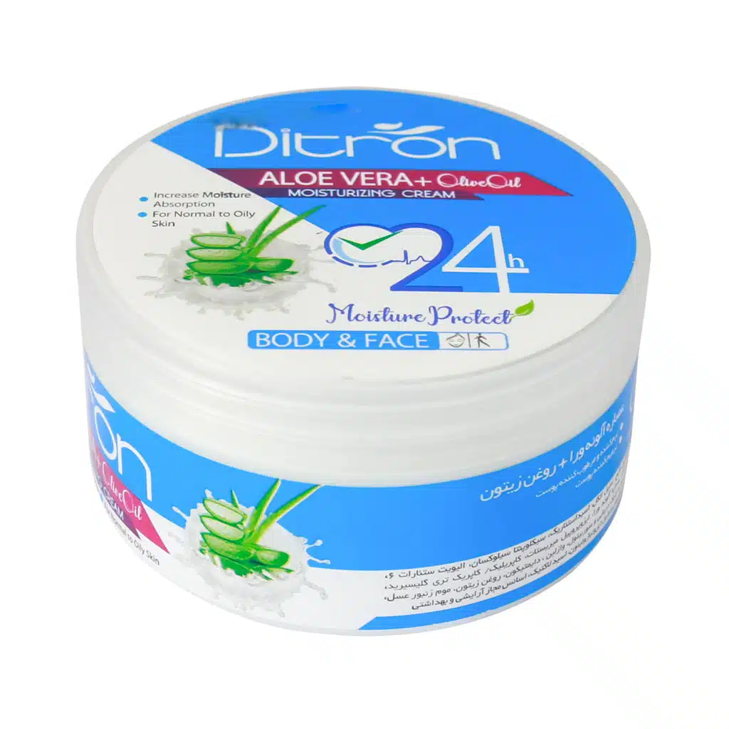ditron-skin-care-moisturizing-cream-75-ml.jpg.webp کرم نرم کننده و آبرسان آلوئه ورا کاسه ای دیترون 200 میلی لیتر
