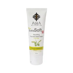 کرم تیوپی دست و صورت آدرا حاوی عصاره زیتون و روغن بادام شیرین 75 میلی لیتر