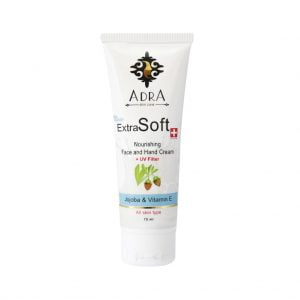 کرم تیوبی دست و صورت آدرا حاوی روغن جوجوبا و روغن بادام شیرین