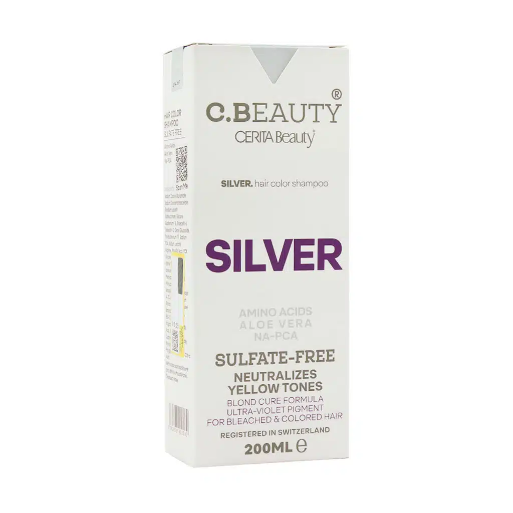 Cerita-Hair-Color-Silver-Shampoo-200-ml-1.jpg.webp شامپو رنگساژ سریتا مدل Silver حجم 200 میلی لیتر