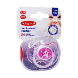 پستانک ارتودنسی شب تاب بیبی لند کد 483