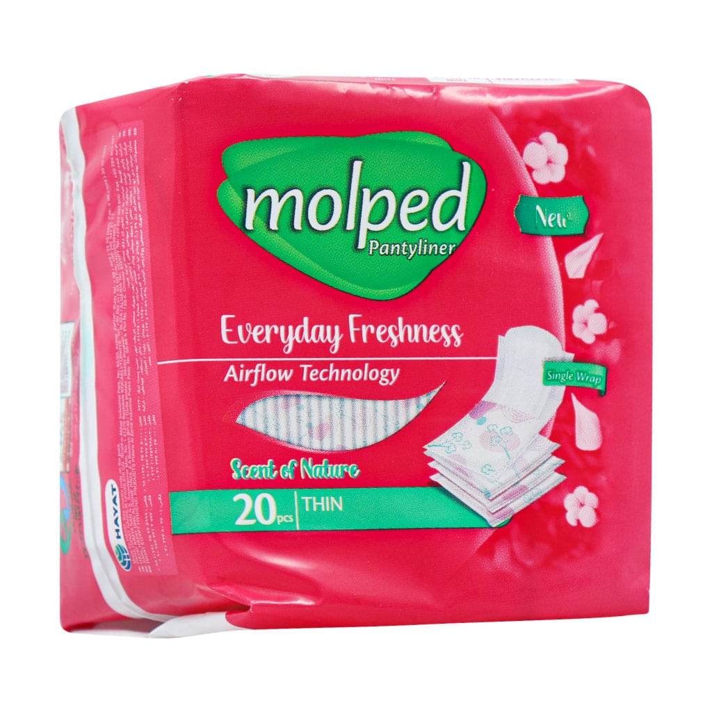 Molped-Daily-With-You-Slim-Pantyliners قیمت نوار بهداشتی مراقبت روزانه مولپد
