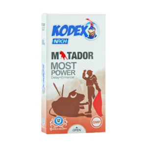 کاندوم تقویت کننده و تاخیری کدکس مدل Matador بسته 12 عددی