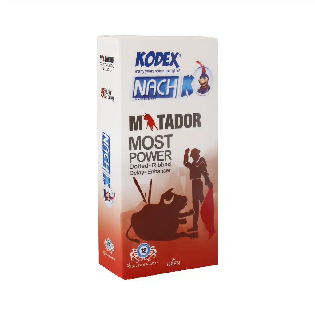 Kodex-Matador-Most-Power-Condom-12-Pcs.jpg.webp کاندوم خاردار و حلقوی کدکس مدل Matador بسته 12 عددی
