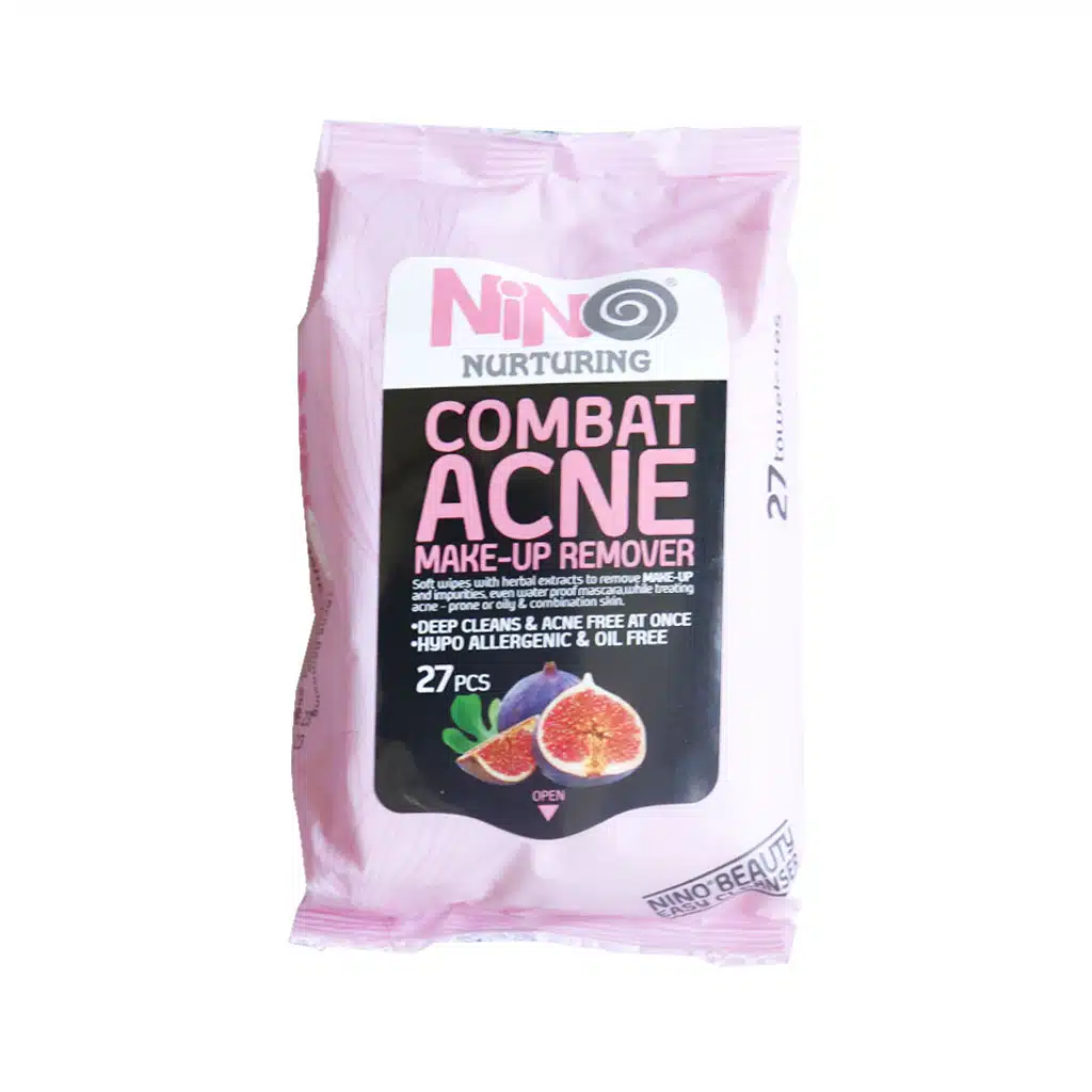 Nino-Combat-Acne-Make-Up-Remover-27-Pcs.jpg.webp دستمال مرطوب پاک کننده آرایش ضد آکنه نینو 27 عدد