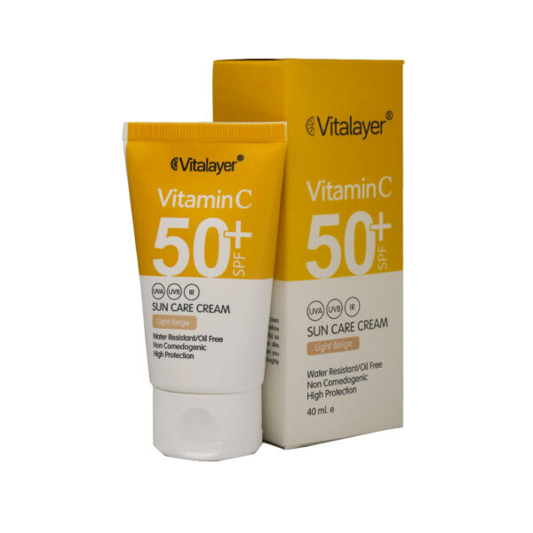 کرم ضد آفتاب SPF50+ حاوی ویتامین C ویتالیر