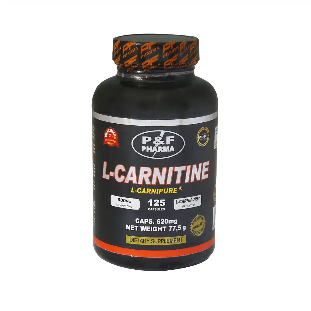 PF-Pharma-L-Carnitine-125-Caps.jpg.webp کپسول ال کارنیتین 500 میلی گرم پی اند اف فارما 125 عدد