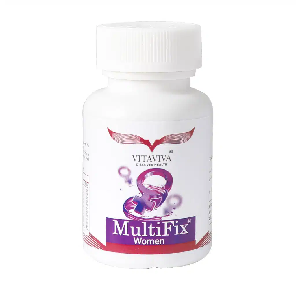 Vitaviva-Multifix-Women-60-FC-Tablets.jpg.webp قرص مولتی فیکس بانوان ویتاویوا 60 عدد