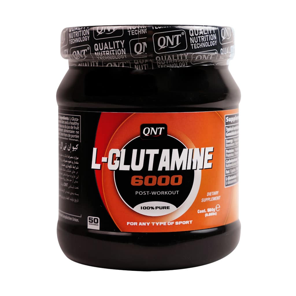 QNT-Glotamin-۶۰۰۰-Powder-۵۰۰-g قیمت پودر گلوتامین 6000 کیو ان تی