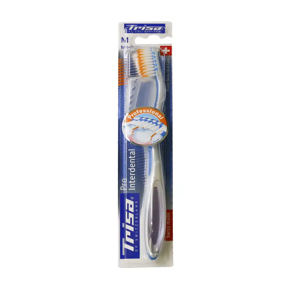 Trisa-Pro-Interdental-Medium-Toothbrush-abi.jpg.webp مسواک پرو اینتردنتال برس متوسط تریزا همراه با محافظ