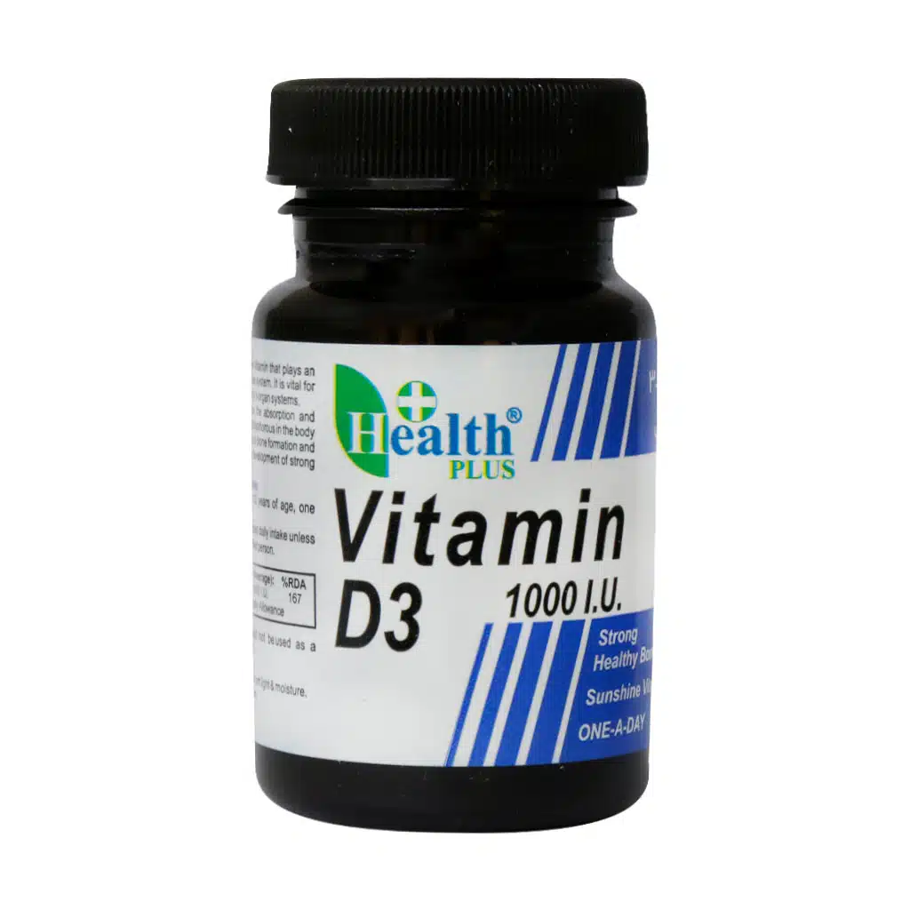 Health-Plus-Vitamin-D3-1000-IU-30-Tablet.jpg.webp قرص ویتامین D3 1000 واحد هلث پلاس 30 عدد