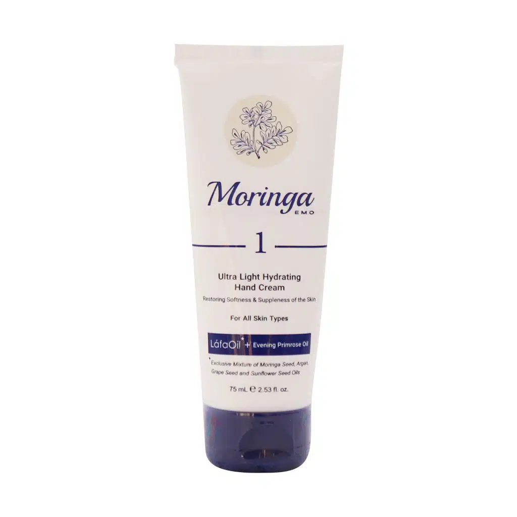Moringa-Emo-1-Ultra-Hydrating-Cream-for-Oily-To-Combination-Skin-75-ml-1.jpg.webp کرم آبرسان دست مورینگا امو 1 مناسب انواع پوست 75 میلی لیتر