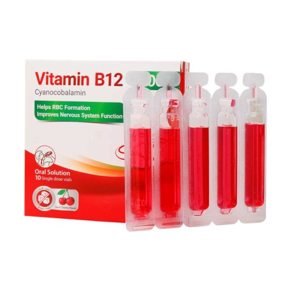 ویال محلول خوراکی ویتامین B12 پارس بهروزان جم