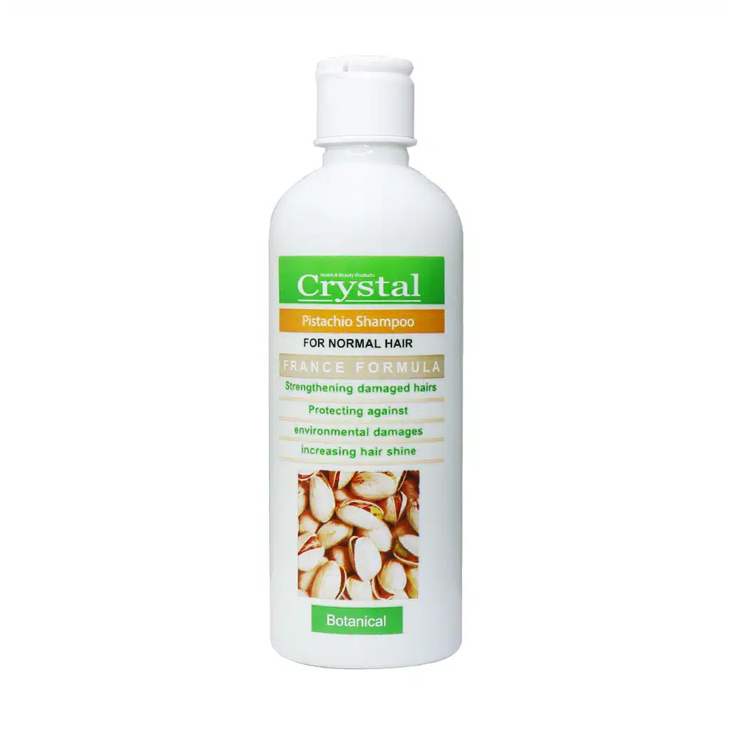 Crystal-Pistachio-Shampoo-For-Normal-Hair-400-ml.jpg.webp شامپو پسته کریستال مناسب موی معمولی 400 میلی لیتر