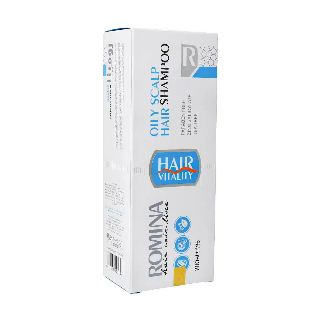 Romina-Shampoo-for-oily-Scalp-Hair-200ml.jpg.webp شامپو مناسب پوست سر چرب رومینا 200 میلی لیتر