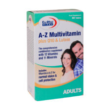 قرص AZ مولتی ویتامین پلاس کیوتن و لوتئین یوروویتال