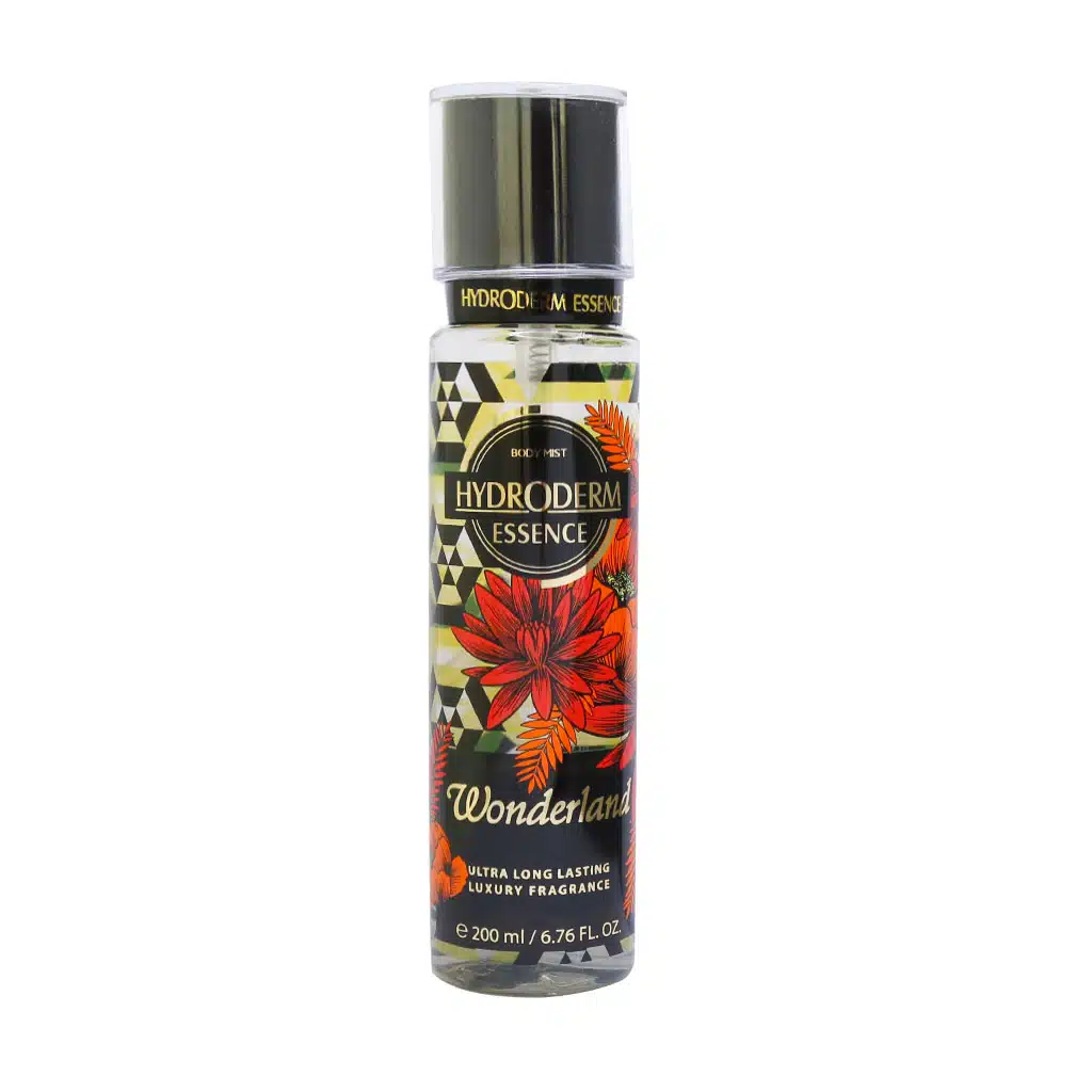 Hydroderm-Wonderland-Body-Mist-200-ml.jpg.webp بادی میست زنانه هیدرودرم مدل Wonderland حجم 200 میلی لیتر