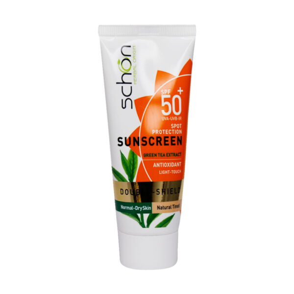 کرم ضد آفتاب دابل شیلد SPF50 شون مناسب پوست خشک تا نرمال