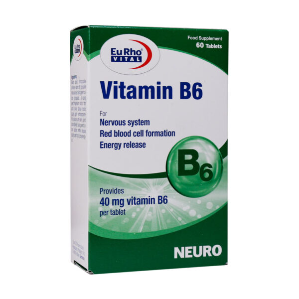قرص ویتامین B6 یورو ویتال 60 عدد