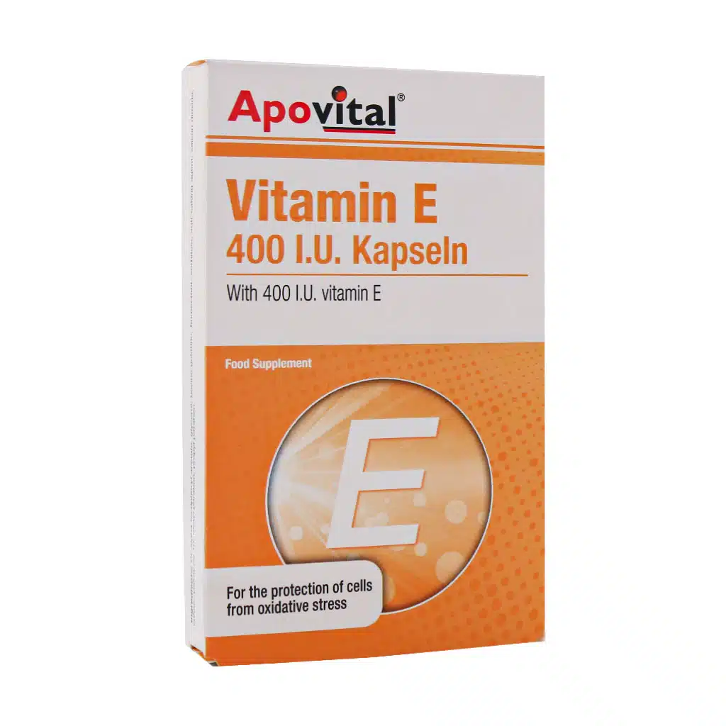 کپسول ژلاتینی نرم ویتامین E 400 واحد آپوویتال 40 عدد