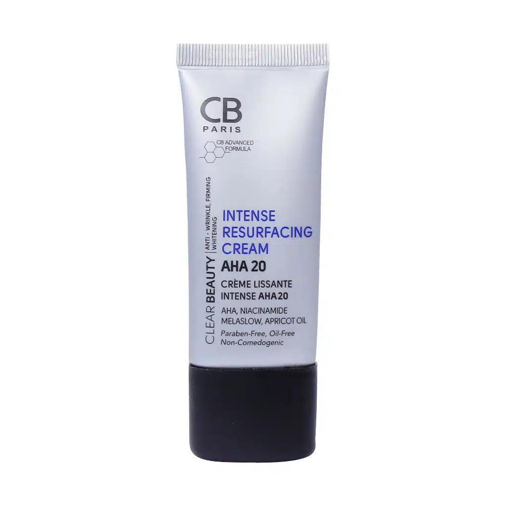 CB-Paris-AHA-20-Intense-Resurfacing-Cream.jpg.webp کرم لایه بردار AHA 20 درصد سی بی پاریس 30 میلی لیتر