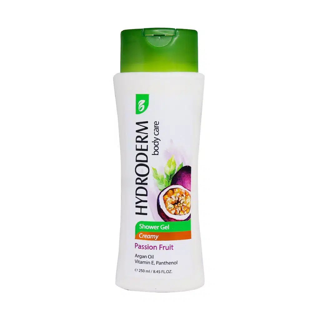 Hydroderm-Body-Care-Passion-Fruit-Creamy-Shower-Gel.jpg.webp شامپو بدن کرمی هیدرودرم با رایحه پشن فروت