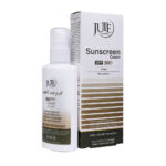 کرم ضد آفتاب پمپی بی رنگ SPF50 ژوت مناسب انواع پوست