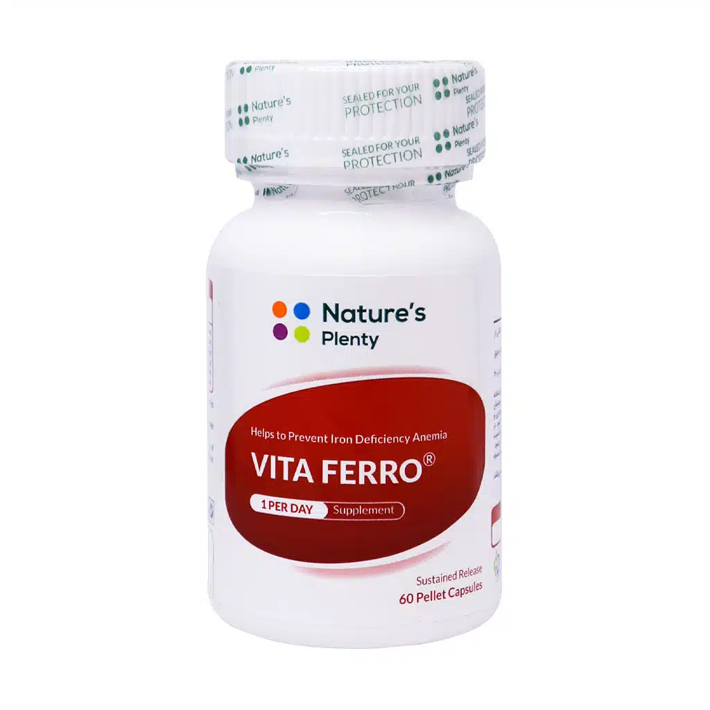 Natures-Plenty-Vita-Ferro-60-Tabs.jpg.webp کپسول ویتا فرو نیچرز پلنتی