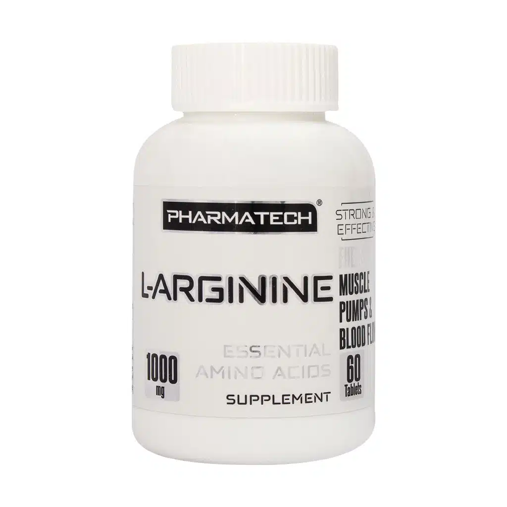 Pharma-Tech-L-Arginine-۲۰۰۰mg-۶۰-Tablets.jpg.webp قرص آرژنین 2000 میلی گرم فارماتک 60 عدد