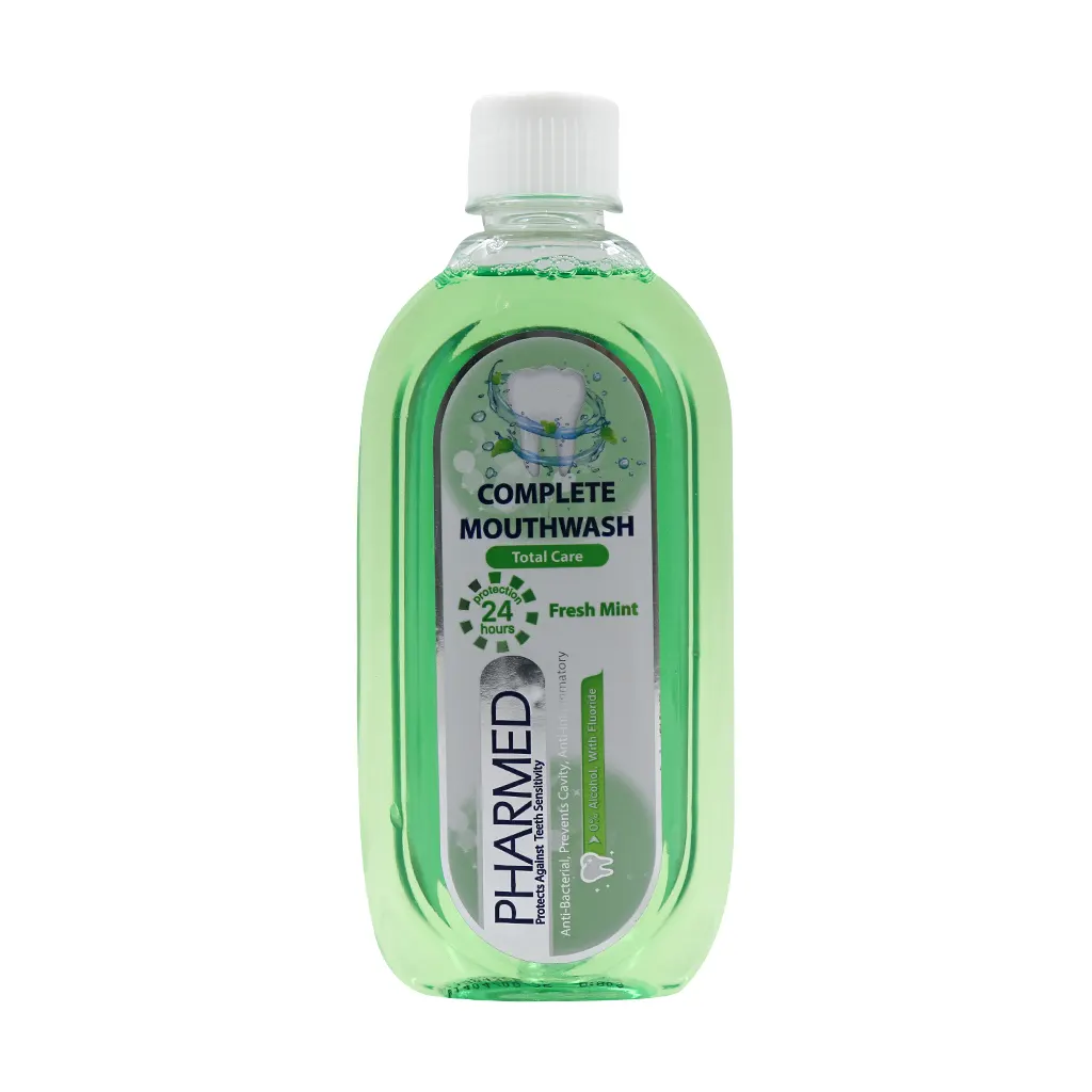 Pharmed Total Care Complete Mouthwash 400 ml قیمت دهانشویه چند منظوره فارمد مدل Total Care