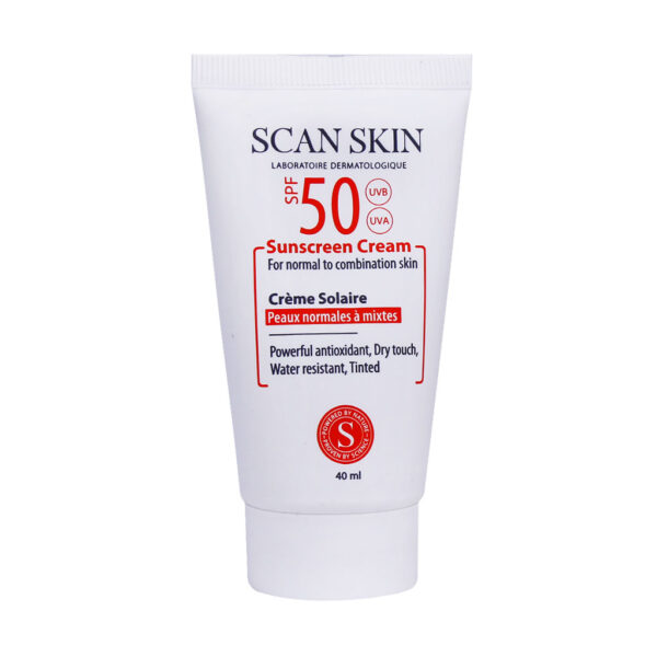کرم ضد آفتاب SPF50 پوست نرمال تا مختلط اسکن اسکین