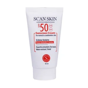 کرم ضد آفتاب SPF50 پوست نرمال تا مختلط اسکن اسکین 40 میلی لیتر