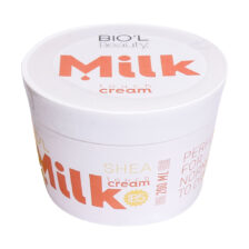 کرم نرم کننده پوست شیر و شیا بیول مناسب پوست نرمال تا خشک