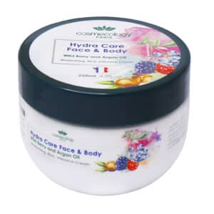 کرم مرطوب کننده صورت و بدن حاوی روغن آرگان و عصاره تمشک کاسمکولوژی