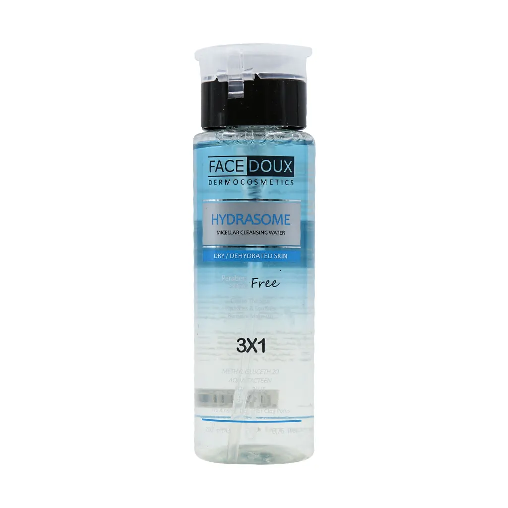 Face Doux Hydrasome Micellar Cleansing Water 200 ml قیمت محلول پاک کننده آرایش هیدرازوم فیس دوکس