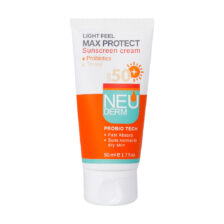 کرم ضد آفتاب مکس پروتکت SPF50 نئودرم مناسب پوست معمولی و خشک