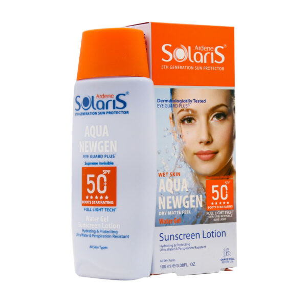لوسیون آبی ضد آفتاب فاقد چربی SPF50 آکوا نیوژن سولاریس آردن
