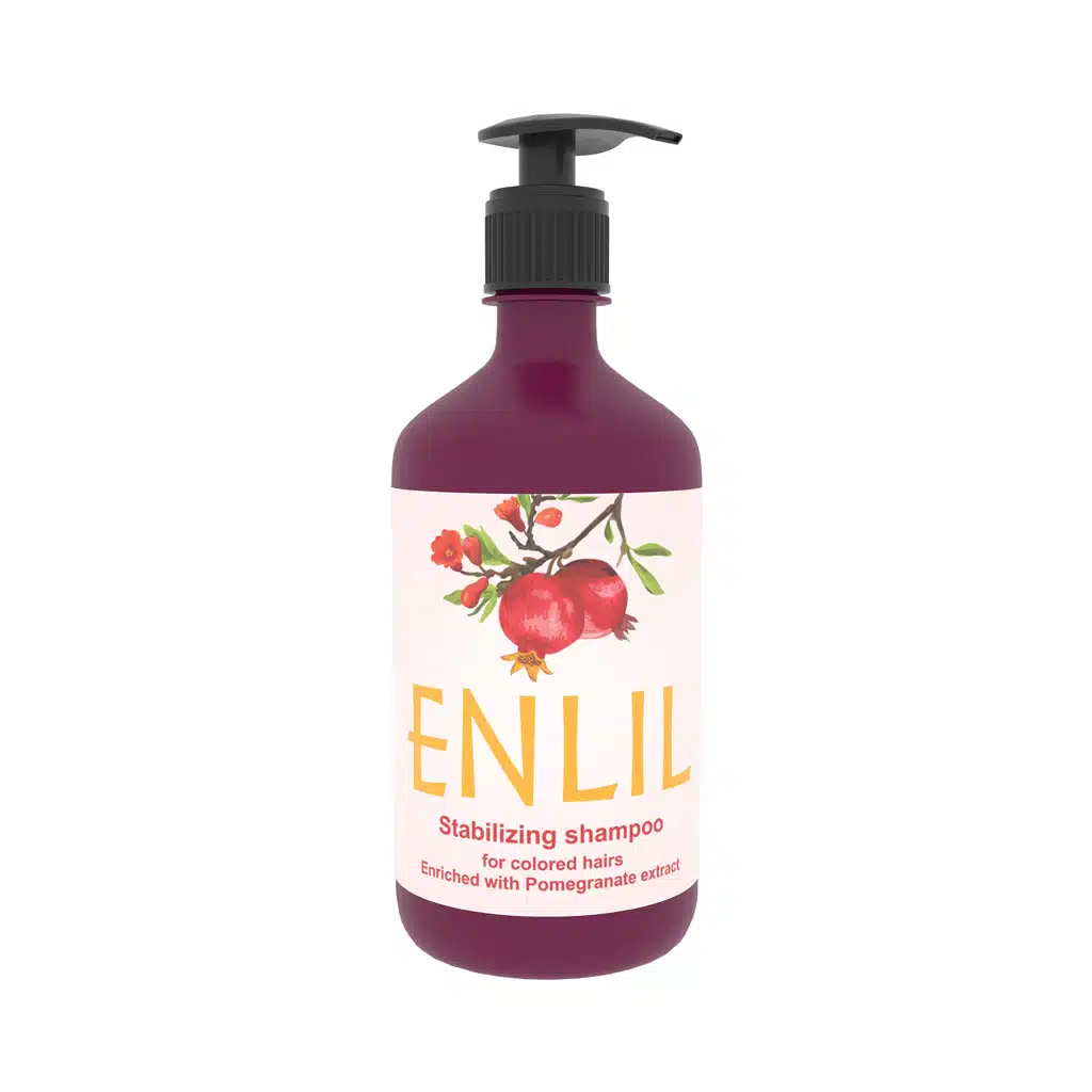 Enlil-Stablizing-Shampoo-For-Colored-Hair.jpg.webp شامپو موهای رنگ شده انلیل حاوی عصاره انار 400 میلی لیتر