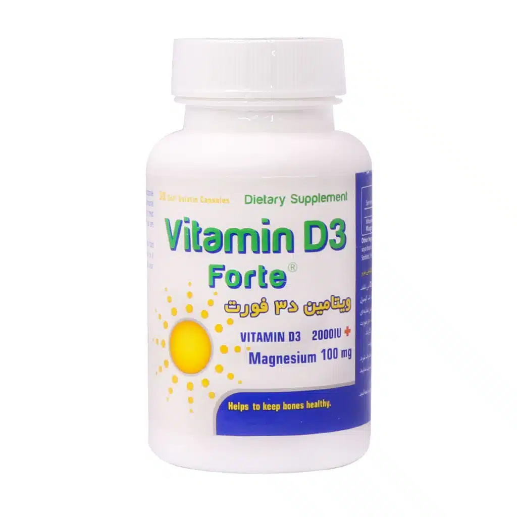 Dana-Vitamin-D3-Forte-30-Soft-Gelatin-Capsules.jpg.webp کپسول ژلاتینی ویتامین 2000 D3 فورت دانا 30 عدد