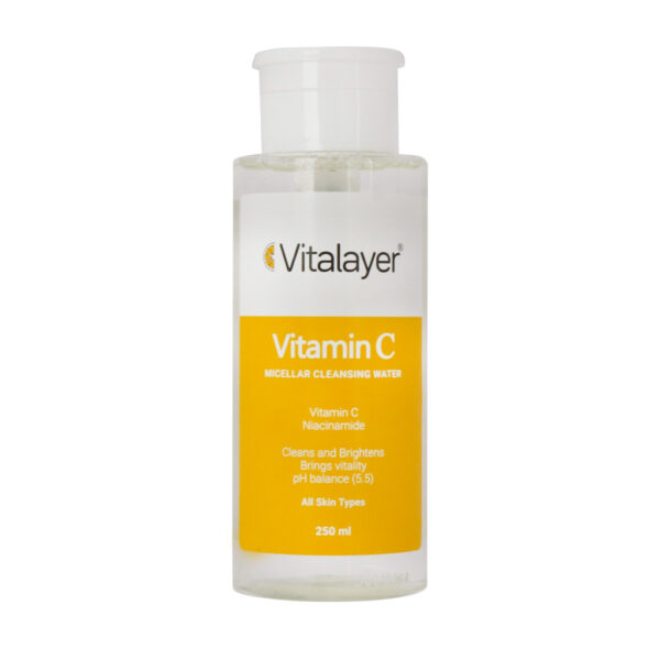 محلول پاک کننده آرایش ویتامین سی ویتالیر مناسب انواع پوست